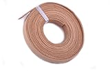 KONMAY 3 Meters 10.0x2.0mm Soft Flat Real Cowhide Leather Cord/straps (Natural)