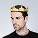 DcZeRong Birthday King Crown Gold Metal Crown Adult Men Crown Costume Prom King Crowns Full Crowns