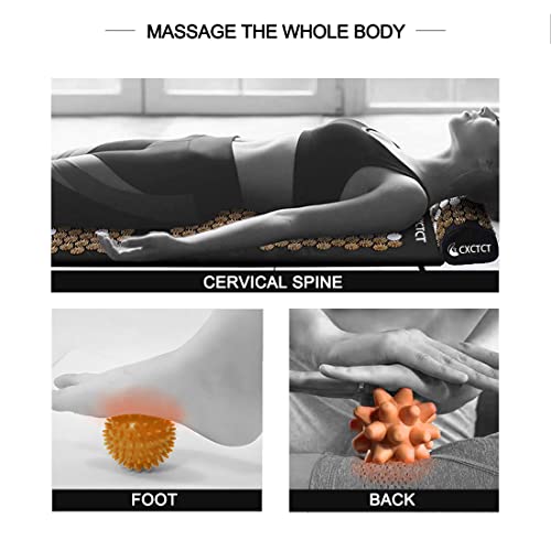 Extra Long Yoga Acupressure Mat Set,Massage Acupuncture Mat Large