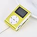 Sannysis Mini USB Clip MP3 Player LCD Screen Support 32GB Micro SD TF Card (Green)