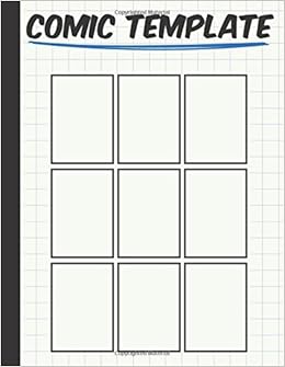 Amazon Com Comic Template Large Print 8 5 X11 Basic 9