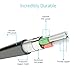 Apple MFi Certified Lightning Cable - Skiva USBLink Duo Short 2-in-1 Sync and Charge Cable (6