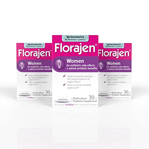 Florajen Women's Vaginal Probiotics, Provides Constipation Relief for
