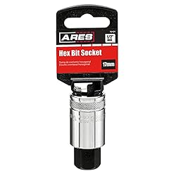 ARES 70121-1/2-Inch Drive 17mm Hex Bit Socket