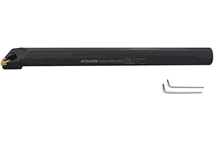 Accusize Industrial Tools 1-1/4'' x 14'' (Shank x Length) S-Mwln Heavy Duty Boring Bars with Wnmg43 Insert, Right Hand, Oxide