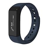 Teslasz Fitness Trackers, I5 Plus IP65 Water-Resistant Pedometer Sleep Monitor Activity Tracker for Android and iOS Smart Phone,Dark Blue