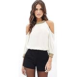 Sunward(TM) Women Long Sleeve Chiffon Off Shoulder Shirts