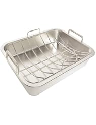 only fire Stainless Steel Barbecue Bakeware Roaster Roasting Pans with U-Rack