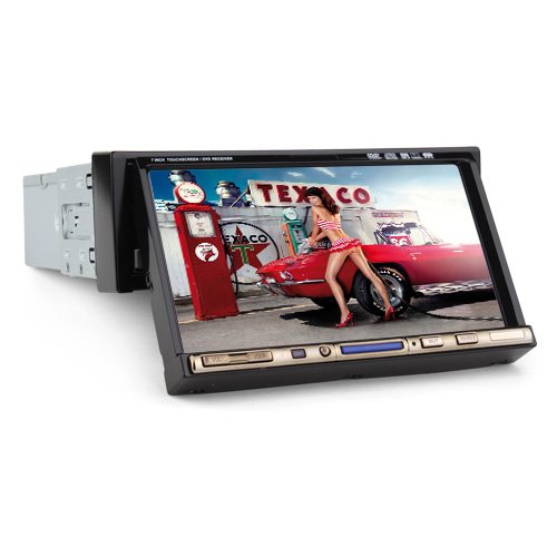 Ouku 7Inch Single 1 DIN InDash Motorized Car DVD Player Touchscreen