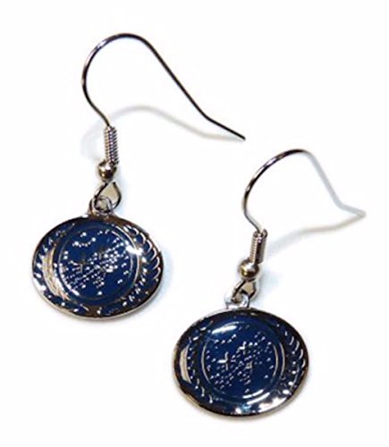 Star Trek The Next Generation UFP French Wire Earrings