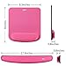 NEX Ergonomic Mouse Pad with Wrist Support, Memory Foam Keyboard Wrist Rest for Computer, Laptop(Pink)