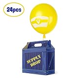 Gamer Birthday Party Supplies - Party Favor Boxes - Birthday Party Favors for Kids - Use as Supply Drop Box or Goodie Bags for Party Pack - Video Game Party Favors - Battle Royale Party Supplies (24