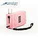 Monster Stun Gun with LED Flashlight & Disable Pin, 25 Million Volts, Rechargeable, Pink