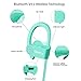 Wireless Bluetooth Headphones, Wireless Sports Earphones with Mic, Stereo Earbuds with Bass, Noise Cancelling Headsets, Portable Waterproof Running Earphones 8 Hour Battery for Men Women, Mint-green