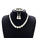 Kollmert Wedding Bridal Jewelry Set, Women 2017 Prom Party Faux Pearls Chain Necklace Earrings Bracelet