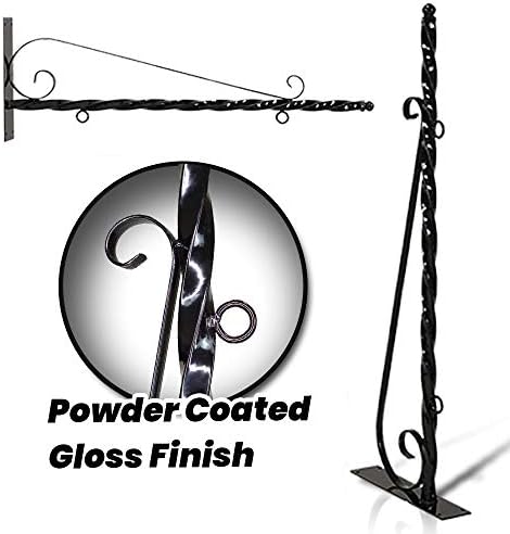 41" Deluxe Heavy Duty Scroll Bracket with a Sign Blank - KIT