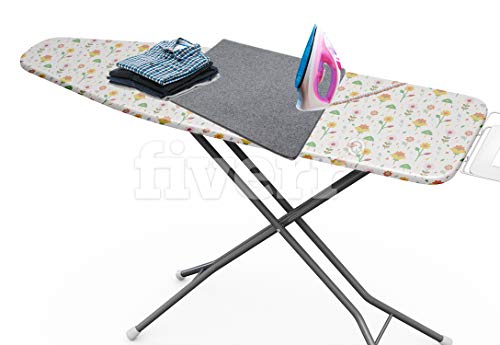 Wool Ironing Mat-Pad Made with 100% New Zealand Wool Pressing Pad Great for Traveling and Quilting Holds Heat When Pressing to Provide Professional Results Ironing Board Cover (Gray, 12X18)