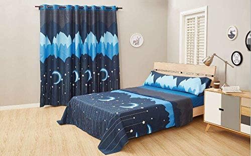 juego sabanas 3 piezas cortina juego