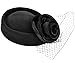 Pillbox Hat, Aniwon Wedding Hat with Veil Vintage Bow Fascinator Hats for Women (C Black)