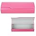 Aluminum Eyeglass Cases with Magnetic Closure - Lightweight Protective Glasses and Sunglasses Holders - Pink - Medium Size