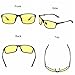 Soxick® HD Metal Night Driving Polarized Rectangle Full Rim Sunglasses for Men Women