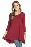 Frumos Womens Tunic Loose Fit Long Tunic Top Made In USA