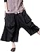 Mordenmiss Women's Casual Harem Pants with Big Pockets (X-Large, Black)