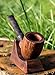 Briar and linden wood smoking pipe with Sterling silver insert Celtic nordic design FREE SHIPPING celtic ligature