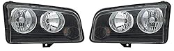 TRQ 2 Piece Headlight Assembly Set Driver