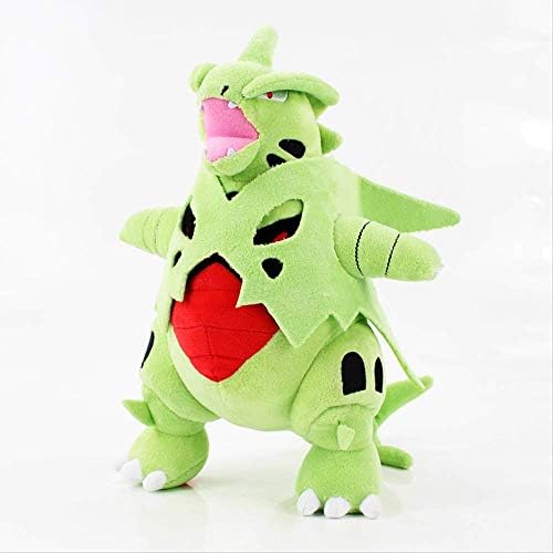 hjcly Anime Cartoon Plush Dolls 30cm, Standing Tyranitar Animal Dolls Soft Stuffed Toys Kids Gift