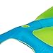 Kelsyus Deluxe Chaise Lounger Pool Float, Aqua Blue/Lime Green