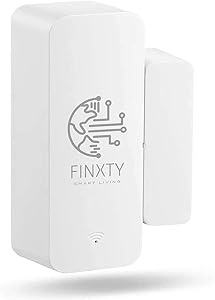 FINXTY WiFi Smart Door Sensor,Wireless Door Window Alarm with Remote,Trigger Phone APP Notification for Home Security,Compatible with Amazon Alexa and Google Assistant