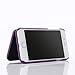 W7ETBEN Case for iPhone SE 3/2, Shockproof Hidden Mirror Wallet Cover with Card Holder Case for iPhone 8/7 - Purple