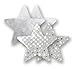 Nippies Silver Sequin Metallic Star Waterproof Self Adhesive Nipple Cover Pasties Size C