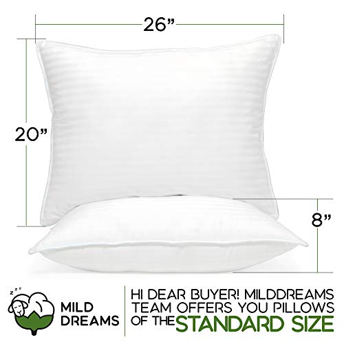 Pillows Standard Size Set of 2 (20x26 inch) Bed Pillow fo Sleeping 2
