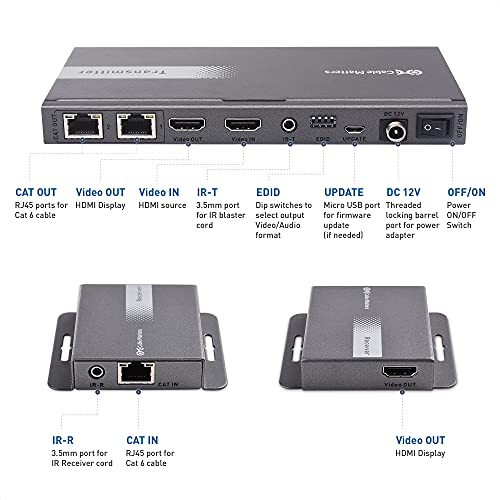 Cable Matters 4K 1x2 HDMI Extender Splitter (4K HDMI Over