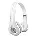 Wireless Bluetooth Headphones, Ghostek Earshot Series Over-Ear On-Ear Headset Enhanced Noise Reduction, Bluetooth 4.0, HD Sound, Built-in Microphone, Hands-Free, in-Line Volume Control & Mic (White)