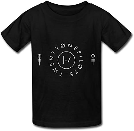 Twenty One Pilots Flag Logo Cute Graphic T Shirt For Kids Black M