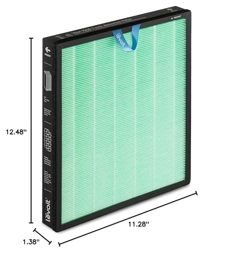 LEVOIT Genuine Vital 100S-P Air Purifier Toxin Absorber Replacement Filter, Supports HEPA Sleep Mode, High-Efficiency Activated Carbon for Removal of Odor, Pollen, Vital 100S-RF-TX, Green, 1 Pack