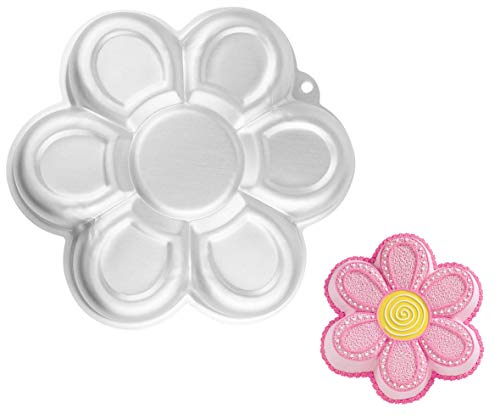 WJSYSHOP 10 Inch Plum Blossom Petal Shaped Aluminum 3D Cake Mold Baking Mould Tin Cake Pan - Flower