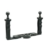 CamDive Universal full aluminium underwater video stabilizer tray with rubber handles