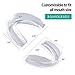 Ubittek Teeth Grinding Moldable Custom Dental Night Guards - 2-Size, 4 Pieces Mouth Guards