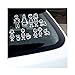 12 Stick Figure Family Your Stick Figure Family Pet Cat Dog Stickers for Car Windows Bumper Phone Notebook Vinyl Decal