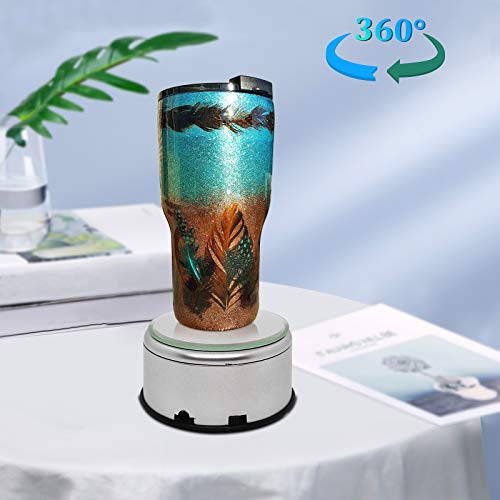 Cup Display Stand Turner For Epoxy Glitter Tumblers, Battery / USB