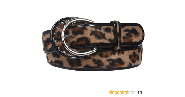 Leopard Print Animal Fur Fashion Belt 