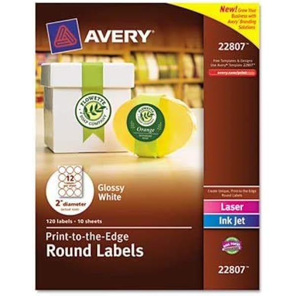 Amazon.com : Avery 22830 Round Labels, 2-1/2-Inch, 90/Pk ...