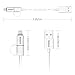 2-in-1 Lightning and Micro USB Cable [2-Pack] for iPhone and Android, Seekpow 8-Pin Lightning & Micro to USB Date Wire for iPhone 5 6 7 Plus SE, iPad Mini Air iPod, Samsung and More -White(3.3FT)