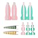 ZICA Tissue Paper Fans Decorations Kit for Wedding Bridal Shower Baby Shower Birthday Decoration Hanging Paper Fans Decoration, Cream Mint Green Rose Pink Golden Dot Paper Fans 8pcs
