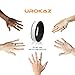 UROKAZ Silicone Wedding RingWhite BlackSize 9 Inner Diameter ~ 18.95 mm