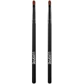 Luxspire Lip Brush, Concealer Brush, 2 Pieces, Black | Lipstick Gloss Brush, Applicators Eyeshadow Lip Liner Makeup Brush, Cosmetics Make Up Tools, Small Make Up Brush
